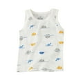 thumbnail image 1 of Djtdsds Kids' Solid Color Breathable Mesh Tank Top Lightweight Sleeveless Undershirt for Boys & Girls Size:5-6 Years, 1 of 3