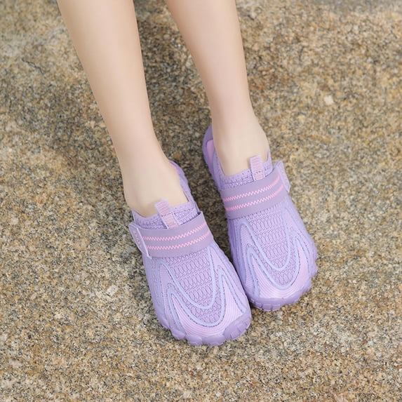 Djtdsds Kids Water Shoes Breathable Mesh Non- Aqua Socks for Beach Swim Size:5.5-6 Years