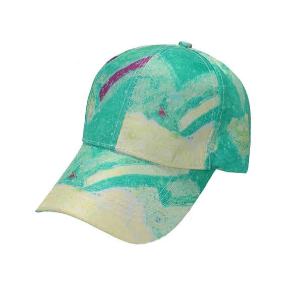 Djtdsds Tie Dye Baseball Cap Adjustable Curved Brim Breathable Sun Hat for Men Women Summer Casual Outdoor Size:M