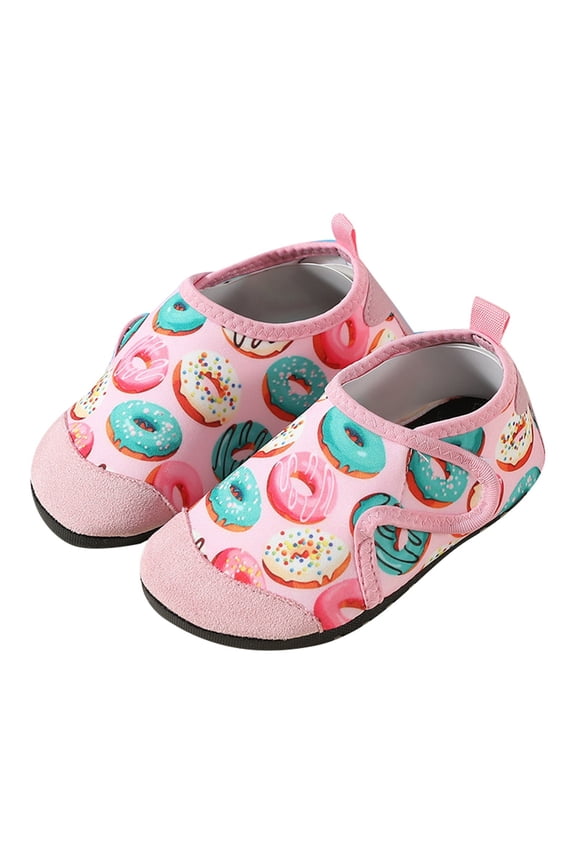 Toddler Fish Print Water Shoes Non- Aqua Socks Size:3-3.5 Years