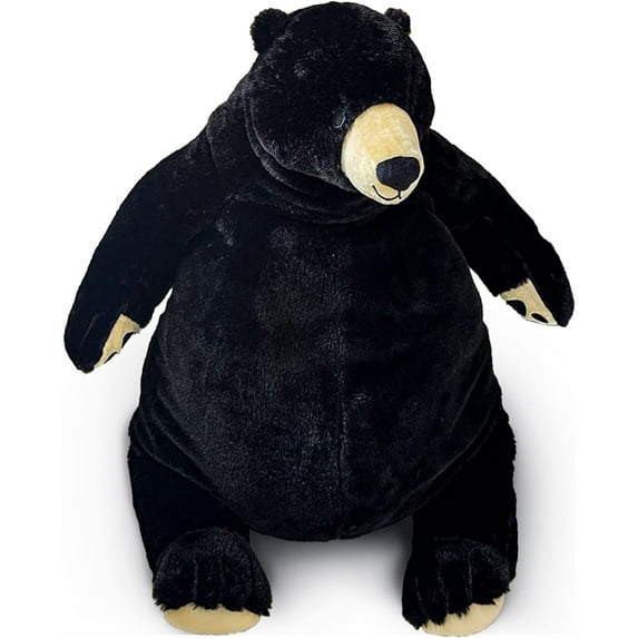 Djungelskog Bear Plush Toy - Soft and Cuddly (23.6 inches, Black) - Perfect for Kids and Adults