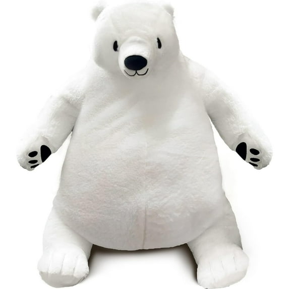 Djungelskog Bear Plush Toy - Soft and Cuddly (31.5 inches, White) - Perfect for Kids and Adults