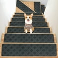 thumbnail image 1 of Djunllk 15 Pcs Stair Treads - Non Slip Carpet Stair Treads for Wooden Steps, Self-Adhesive Dirt & Wear Resistant, Stair Runner for Kids Pets Elderly, 21 x 7 inch, 1 of 7
