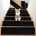 thumbnail image 1 of Djunllk 15 Pcs Stair Treads - Non Slip Carpet Stair Treads for Wooden Steps, Self-Adhesive Dirt & Wear Resistant, Stair Runner for Kids Pets Elderly, 21 x 7 inch, 1 of 4
