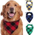 thumbnail image 1 of kladzum 1Pc Dog Bandana Dog Plaid Scarf Pet Saliva Towel with Costume Decor Hats for Small Dog Saliva Scarf, Pet Dog Bandanas Outdoor Dog Fall Bandanas Accessories, 1 of 7