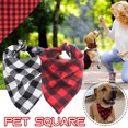 thumbnail image 1 of kladzum 2Pc Dog Bandana Dog Plaid Scarf Washable for Pet Dog Saliva Scarf Decor Pet Dog Bandanas Outdoor Dog Fall Bandanas Accessories, 1 of 9