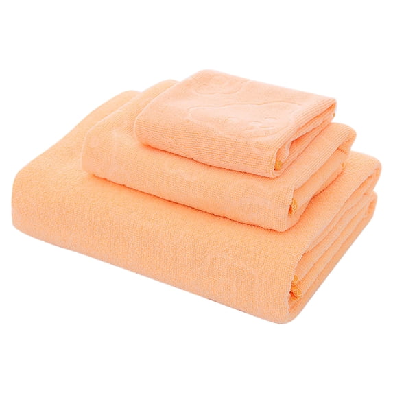 Djunllk 3 Piece Towel Set Absorbent & Quicker to Dry, Lighter Weight, Soft Towels for Bathroom Hotel Pool, 1 Bath Towels 1 Hand Towel 1 Washcloths