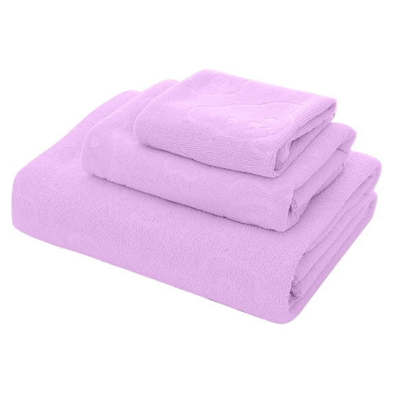 Djunllk 3 Piece Towel Set Absorbent & Quicker to Dry, Lighter Weight, Soft Towels for Bathroom Hotel Pool, 1 Bath Towels 1 Hand Towel 1 Washcloths