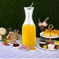 thumbnail image 1 of Djunllk 34 oz 1 Liter Pitcher with Lid Large Water Jug for Ice Tea Cold Water Juice Containers for Coffee Juice and Homemade Beverage, 1 of 6
