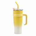 thumbnail image 1 of Djunllk 40oz Tumbler with Straw Insulated Stainless Steel Water Bottle with Handle Cup Holder Friendly, 1 of 7