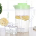 thumbnail image 1 of Djunllk 68 oz 2 Liter Pitcher with Lid & Handle Large Water Jug for Ice Tea Cold Water Juice Containers for Coffee Juice and Homemade Beverage, 1 of 6