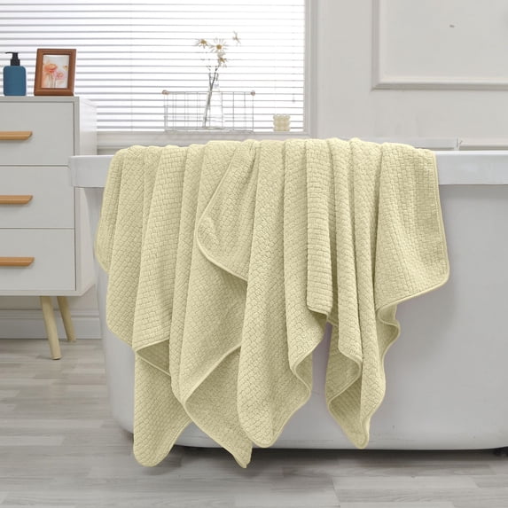 Djunllk Bath Towels - Soft Velvet Bath Sheets Bathroom Towel Wrap, Absorbent, Dry Quickly, Moderately Thick, All Season Use, 55 x 28 inch