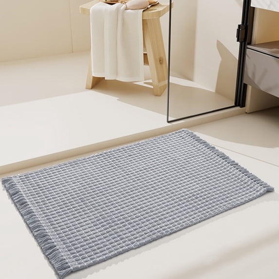 Djunllk Bathroom Rugs - Non Slip Bath Mat Soft & Comfortable Floor Mats Water Absorption Bath Mat for Bathroom, 15 x 23 inch