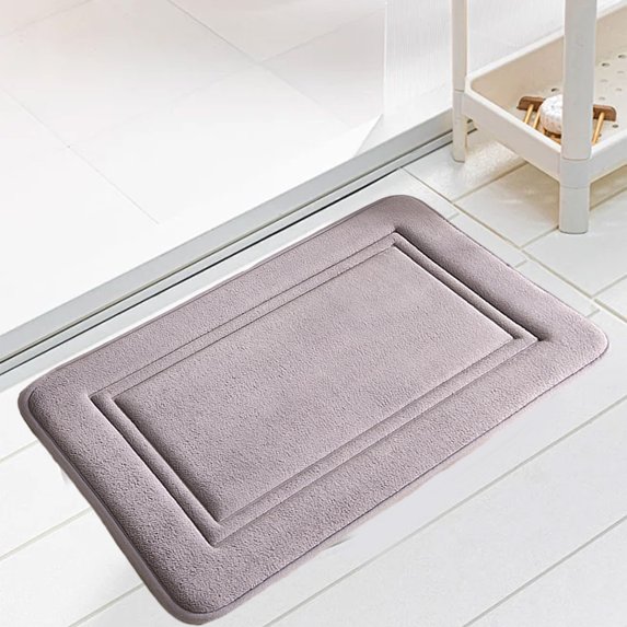 Djunllk Bathroom Rugs - Stain Resistant Floor Mat Stylish Doormat for Bathroom Entryway Room Kitchen Indoor, 15 x 23 inch