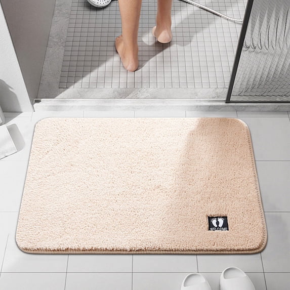 Djunllk Bathroom Rugs - Stain Resistant Floor Mat Stylish Doormat for Bathroom Entryway Room Kitchen Indoor, 15 x 23 inch