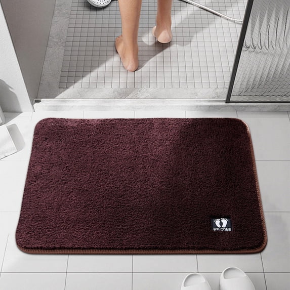 Djunllk Bathroom Rugs - Stain Resistant Floor Mat Stylish Doormat for Bathroom Entryway Room Kitchen Indoor, 15 x 23 inch