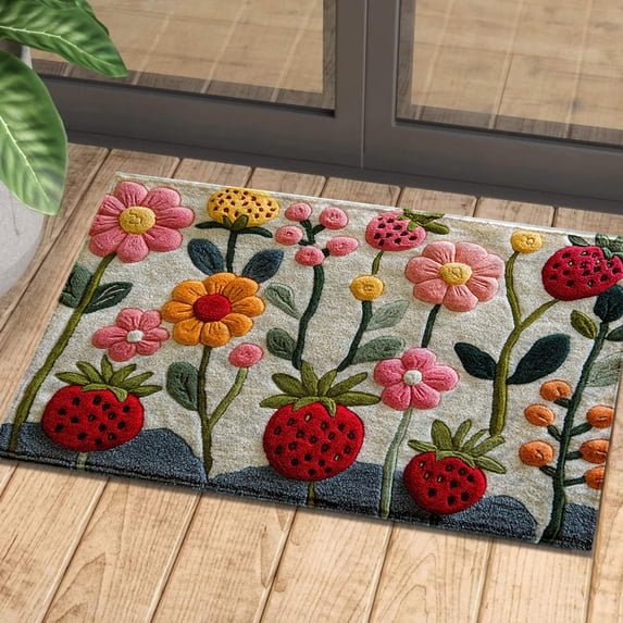 Djunllk Bathroom Rugs Thick Soft Absorbent Quick Dry Bath Mat Machine Washable Rugs for Shower Floor, Bathroom Runner Bathmat Accessories Decor Bathroom Mats