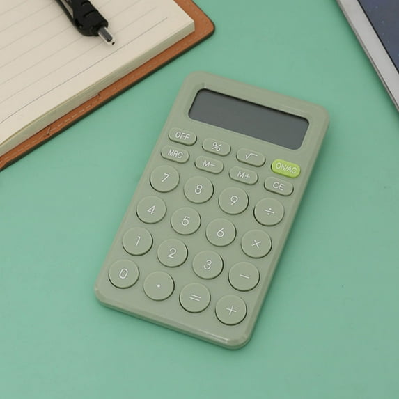 Djunllk Calculator - 8 Digits Portable Cute Solid Color Exquisite Small Scientific Calculator Portable Pocket Size Standard Function for On-the-Go Office Home School