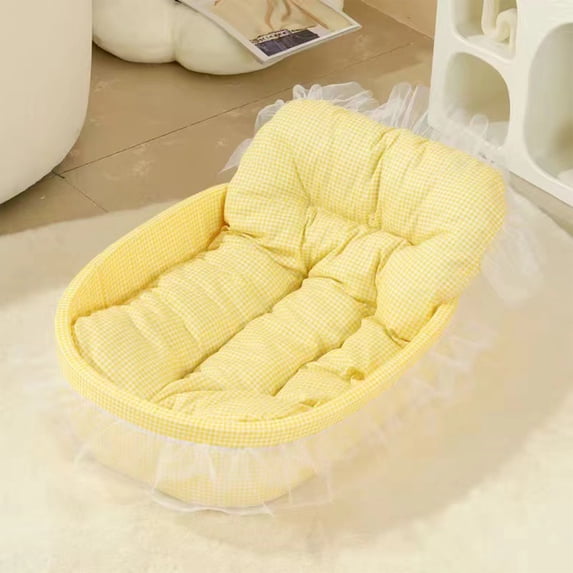 Djunllk Cat Bed for Indoor Cats Washable Comfy Sleeping Pad Pet Couch for Puppy Kitten Small Pets Puppies