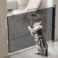 thumbnail image 1 of Djunllk Cat Dog Gate Indoor - Flexible Pet Gate Antis Fence, Dog Gates for Doorways Stairs, Puppy Barrier Fence for House, Doorways Stairs, No Assembly, No Drilling, 49.2 x 19.6 in, 1 of 6