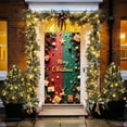 thumbnail image 1 of Djunllk Christmas Door Cover Decoration Photography Backdrop Outdoor Sign for Home Wall Indoor Outdoor Party, 70.8 x 35.4, 1 of 6