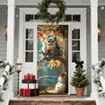 thumbnail image 1 of Djunllk Christmas Door Cover Door Hanging Banner Winter Banner Photo Background Door Decoration New Year Home Party Decoration Supplies, Christmas Decorations, 70.8 x 35.4, 1 of 6