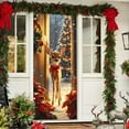 thumbnail image 1 of Djunllk Christmas Door Cover Door Hanging Banner Winter Banner Photo Background Door Decoration New Year Home Party Decoration Supplies, Christmas Decorations, 70.8 x 35.4, 1 of 6