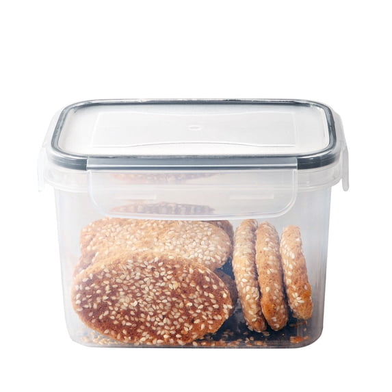 Djunllk Clear Plastic Food Storage Containers BPA Free with Airtight Lids Reusable Meal Prep Containers Freezer Safe for Lunch Meal Prep & Leftovers