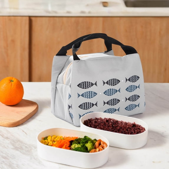 kladzum Cloth Lunch Bag Outdoor Picnic Bag Portable Lunch Bag Bento Bag Large Heat Preservation Bag Ice Bag, Lunch Bag