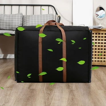 Djunllk Clothing Storage Bags, Clothes Storage Bins Foldable Closet Organizers Storage Containers with Reinforced Handle for Clothing, Blanket, Comforters, Bed Sheets, Pillows and Toys