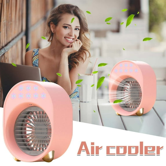 Djunllk Cooling Fans That Blow Cold Air, Misting Fan, Desk Fan Portable Fan Evaporative Air Cooler, Quiet Personal Fan for Bedroom Home Office