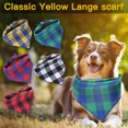 thumbnail image 1 of kladzum Dog Bandana Spring Dog Scarf Puppy Bandana Bib Handkerchief Gift, Pet Print Scarf Plaid Colorful Bib Classic Small Check Scarf, 1 of 4