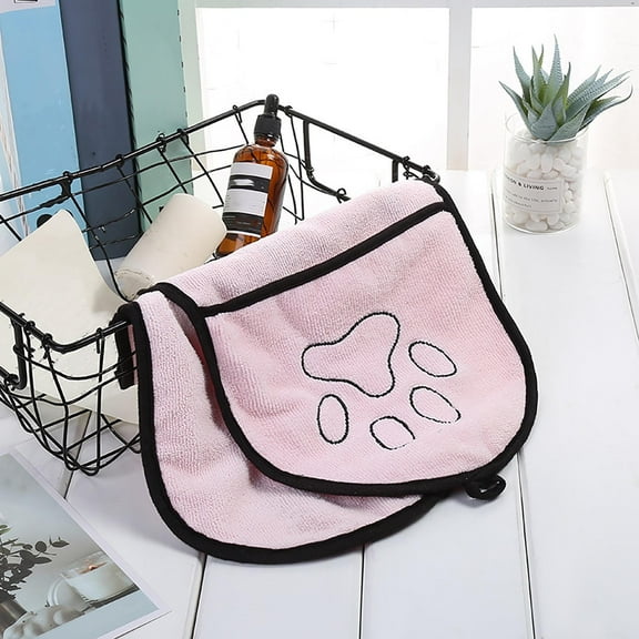 kladzum Dog Drying Towel, Super Absorbent Microfiber Dog Bath Towels for Drying Dogs Cats, Shammy Clean Gloves for Pet Puppy, Machine Washable, Dog Shower & Bath Supplies