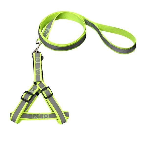 kladzum Dog Harness, Collar & Leash Set, Pet Dog Collar Traction Rope Outdoor Anti-Lost Nylon Ropes Training Leash Slip Lead Strap Collar for Training, Walking, Hiking