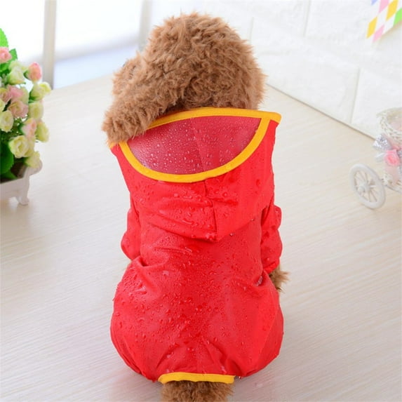 kladzum Dog Raincoat Hooded, Water Proof Dog Rain Jacket Pet Dog Puppy Rainwear Raincoat Pet Hooded Jacket Clothes, Dogs Lightweight Rain Jacket