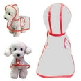 thumbnail image 1 of kladzum Dog Raincoat Hooded, Water Proof Dog Rain Jacket Transparent Raincoat Orange Dog Raincoat Spring and Summer Teddy Small Dog, Dogs Lightweight Rain Jacket, 1 of 4