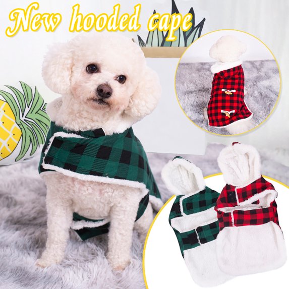 kladzum Dog Sweaters/Dog Hoodies, Winter Warm Dog Sweatshirt with Hat, Pet Dog Shirt Hooded Cloak Warm Coat Sweatshirt Vestswarm Clothes, Soft Dog Hooded Clothes Dog Coat Outfit