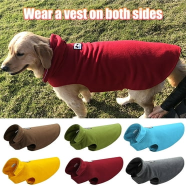 Djunllk Dog Sweaters Dog Warm Shirt Dog Clothing In Fall and Winter Pet Fleece Clothing with Vestson Both Sides, Dog Sweaters, Small Dog Coat Warm Sweartershirts on Clearance