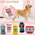 thumbnail image 1 of kladzum Dog Sweaters Dog Warm Shirt Fall and Winter Small and Medium-Sized Cats and Dogs Rhombus Knitted Pet Clothes, Dog Sweaters, Small Dog Coat Warm Sweartershirts, 1 of 2
