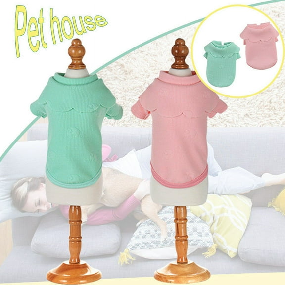 kladzum Dog Sweaters Dog Warm Shirt New Winter Pet Clothes Shawl Collar Sweater Cute Pet Clothes 1Pc, Dog Sweaters, Small Dog Coat Warm Sweartershirts