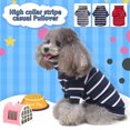 thumbnail image 1 of kladzum Dog Sweaters Dog Warm Shirt Pet Clothes Color Striped Turtleneck Pullover Two-Legged Pet Sweater, Dog Sweaters, Small Dog Coat Warm Sweartershirts, 1 of 9