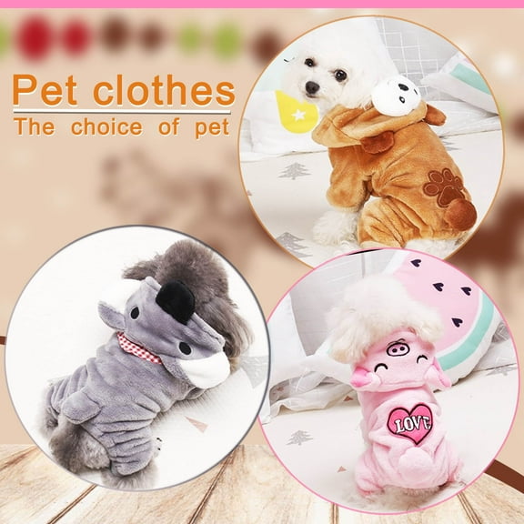 kladzum Dog Sweaters Dog Warm Shirt Pet Clothes Dog Cute Pig Transfiguration Coat Dress, Dog Sweaters, Small Dog Coat Warm Sweartershirts