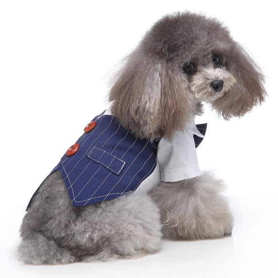 kladzum Dog Sweaters Dog Warm Shirt Pet Clothes Dog Suit New Product Dog Clothes Double Bow Tie Shirt Vests, Dog Sweaters, Small Dog Coat Warm Sweartershirts