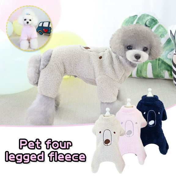 kladzum Dog Sweaters Dog Warm Shirt Pet Clothing Bear Four-Legged Fleece Warm Dog Clothes New Pet Puppy Clothes, Dog Sweaters, Small Dog Coat Warm Sweartershirts