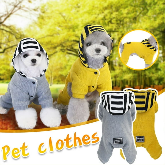 kladzum Dog Sweaters Dog Warm Shirt Pet Clothing Fall and Winter Clothing Winter Warm Four-Legged Clothing, Dog Sweaters, Small Dog Coat Warm Sweartershirts