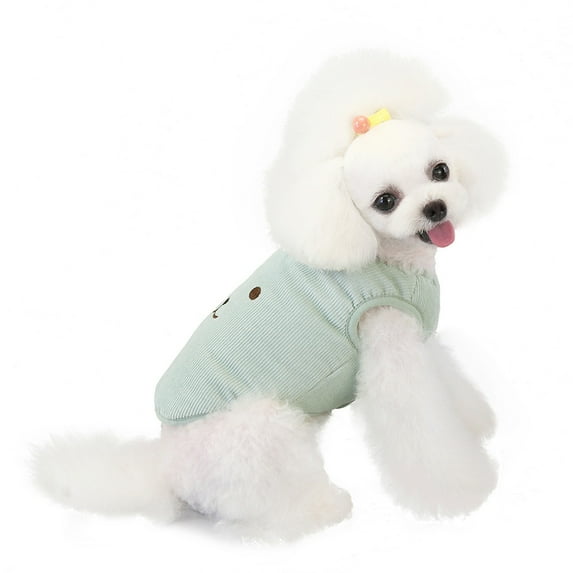 kladzum Dog Sweaters Dog Warm Shirt Pet Clothing Fall and Winter Pet Clothing Bear Embroidered Vests, Dog Sweaters, Small Dog Coat Warm Sweartershirts
