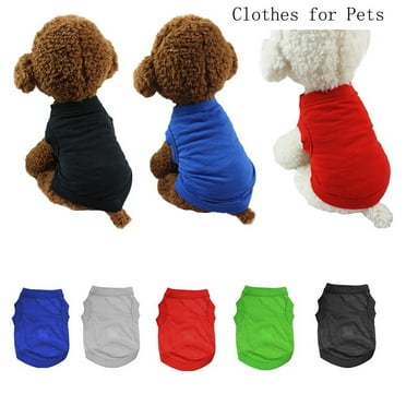 Djunllk Dog Sweaters Dog Warm Shirt Pet Dog Warm Pajamas Soft Color Puppy Clothes VestsVests, Dog Sweaters, Small Dog Coat Warm Sweartershirts on Clearance