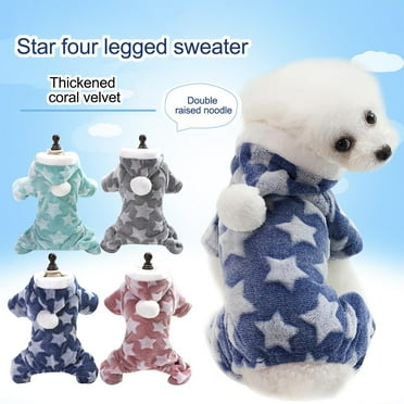 kladzum Dog Sweaters Dog Warm Shirt Pet Winter Clothes Puppy Dog Coat Dress Apparel, Dog Sweaters, Small Dog Coat Warm Sweartershirts on Clearance
