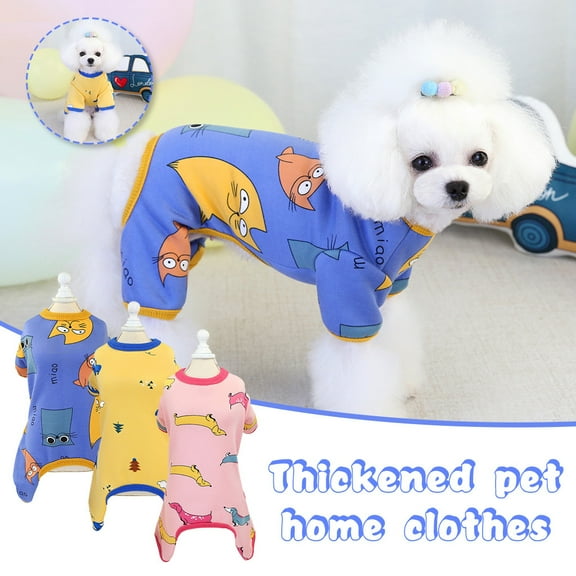 kladzum Dog Sweaters Dog Warm Shirt Thicken Four-Legged Home Service New Pet Clothing Fall and Winter Warm, Dog Sweaters, Small Dog Coat Warm Sweartershirts