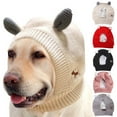 thumbnail image 1 of kladzum Dog Warm Hat Winter Pet Hat Dog Ear Muffs Noise Protection, Winter Neck and Ear Warmer Hood for Pet, Dogs Stress & Anxiety Relief Hood Warm Dog Knitted Hat, 1 of 5